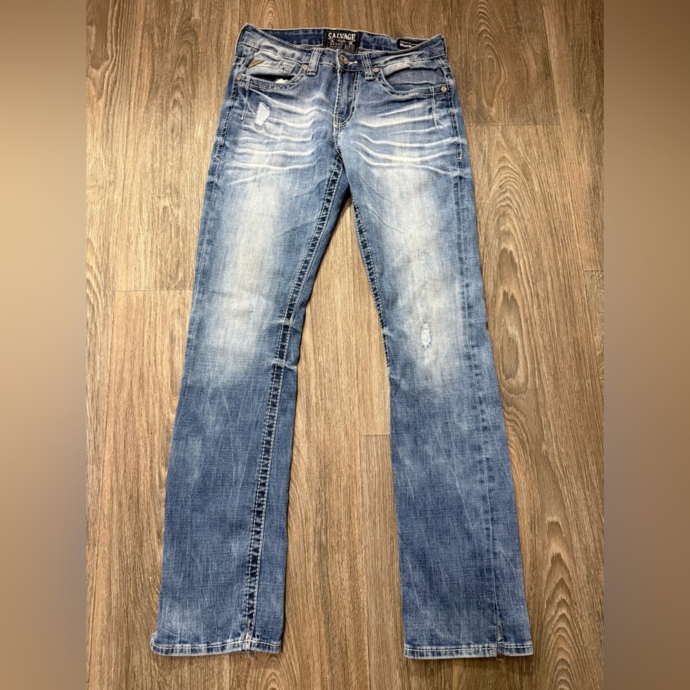 Salvage Light Blue Straight Men's Jeans 28x32